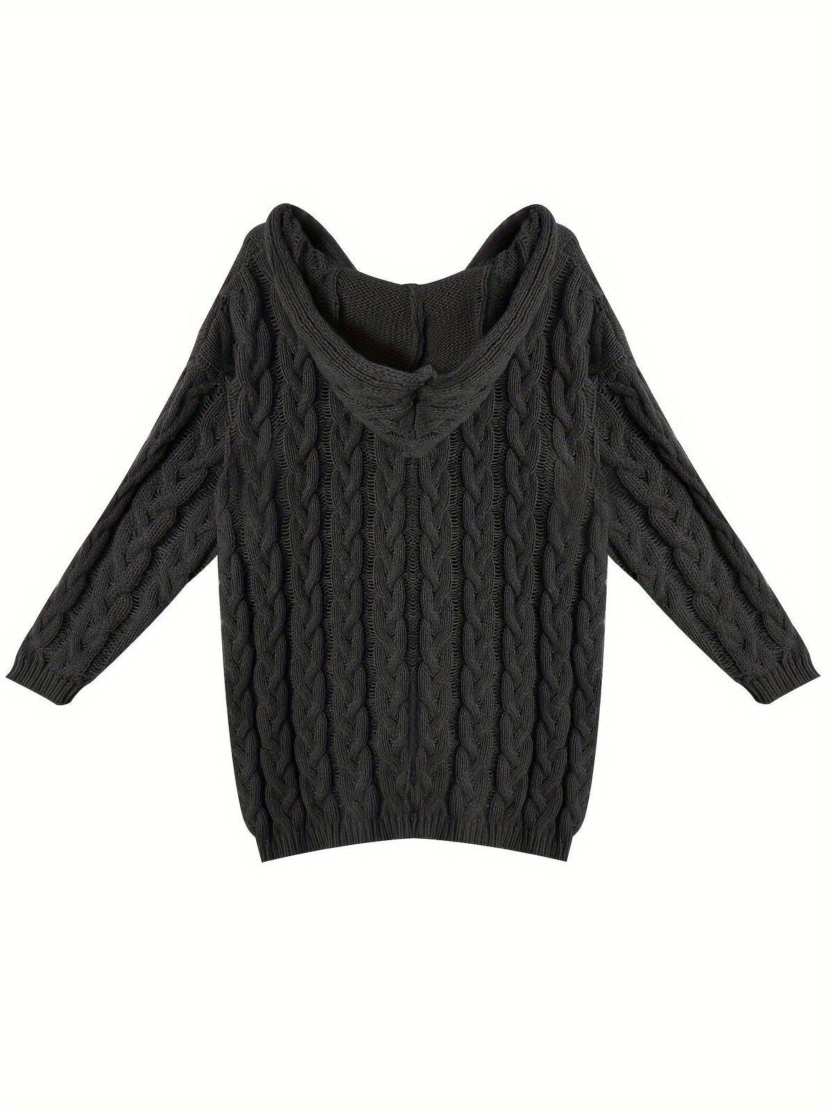 Adalyn | Women's Cable Knit V-Neck Sweater in Angola Mountain Wool