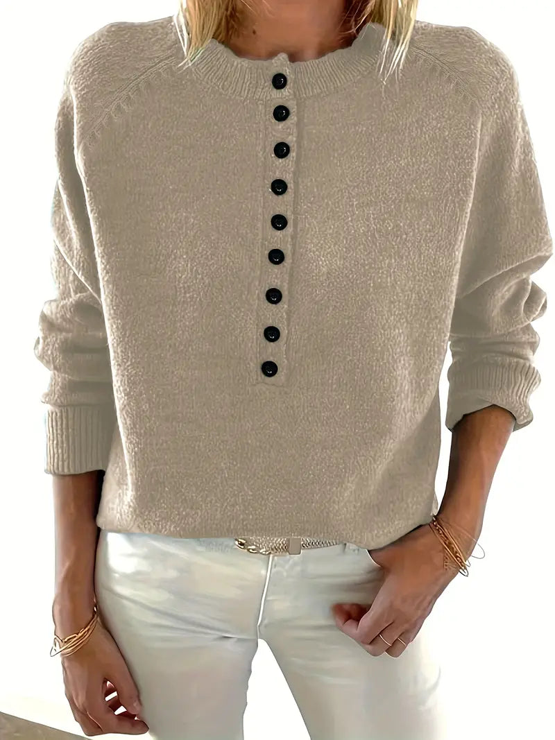 Adeline | Women's Button Front Knit Sweater