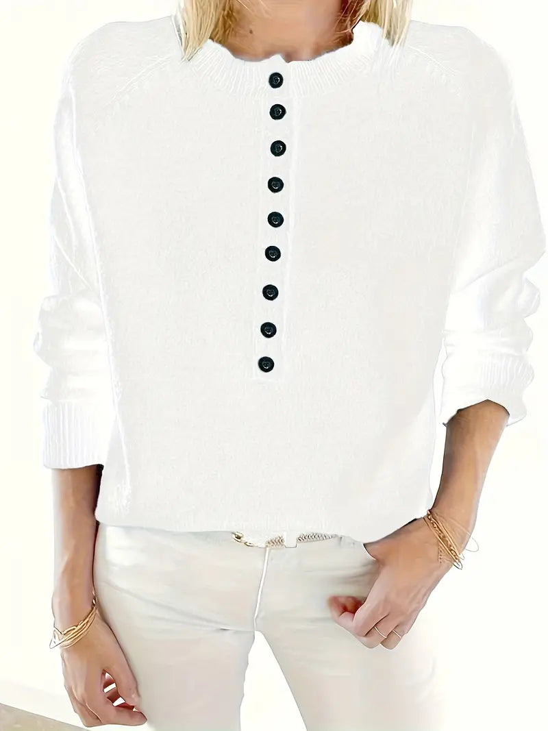 Adeline | Women's Button Front Knit Sweater