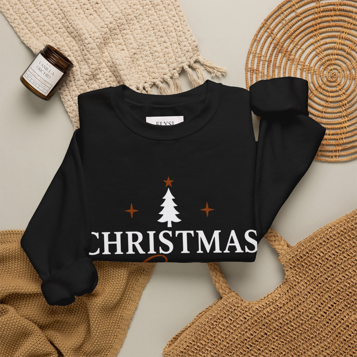 Adult Christmas Crew Sweatshirt | Personalized Family Name Tree Sweatshirt | Custom Christmas Crewneck | Matching Family Holiday Sweater