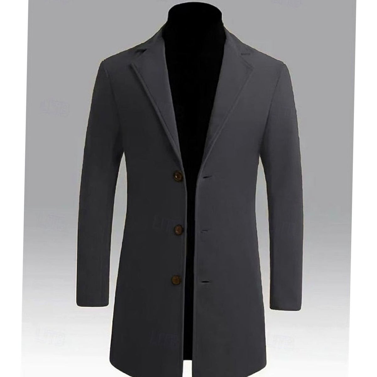 Alexander | Men's Classic Long Wool Coat Single-Breasted Overcoat
