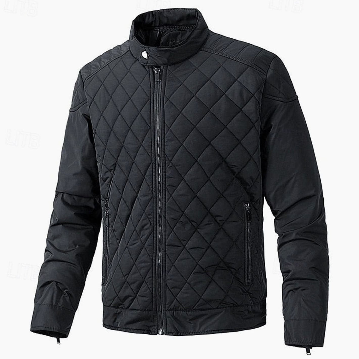 Alexander | Men's Diamond-Quilted Stand-Collar Full-Zip Jacket