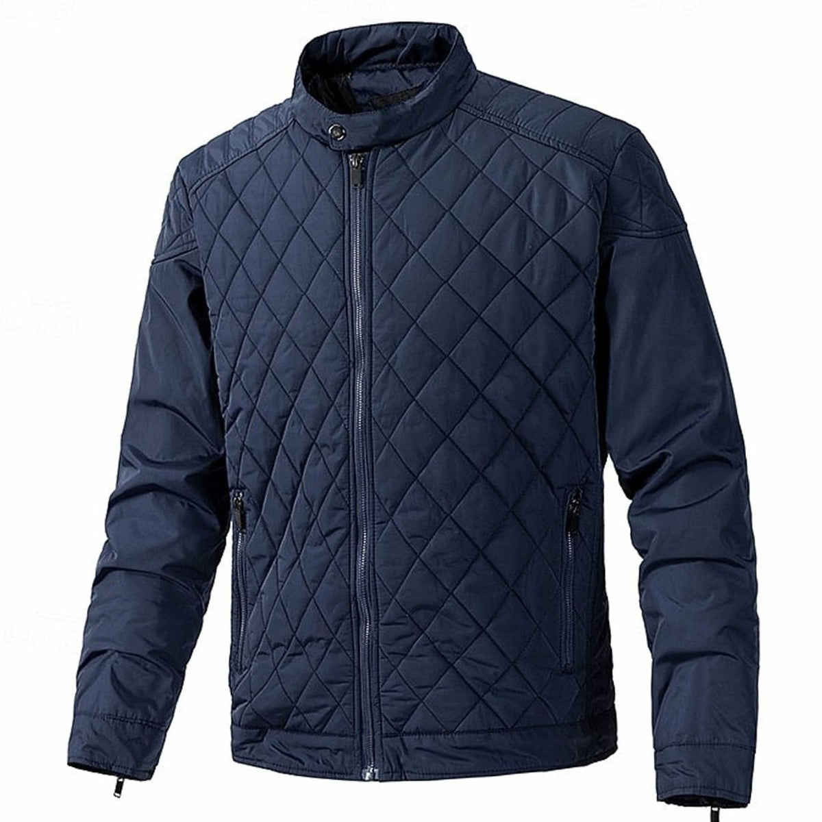 Alexander | Men's Diamond-Quilted Stand-Collar Full-Zip Jacket