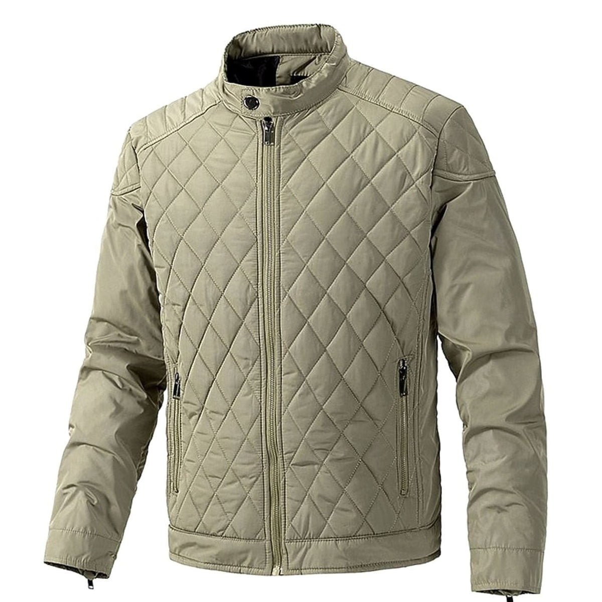 Alexander | Men's Diamond-Quilted Stand-Collar Full-Zip Jacket