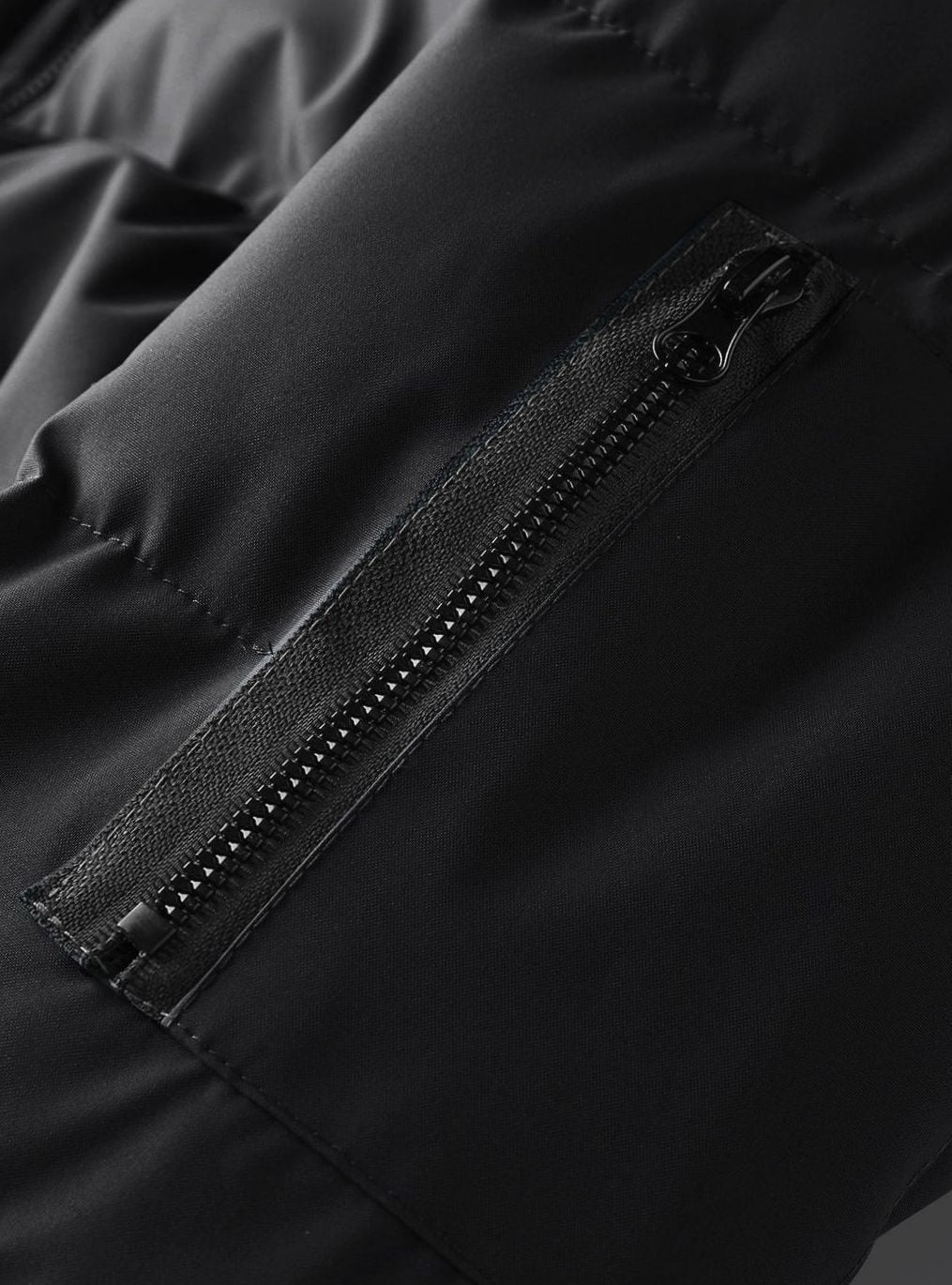 Alexander | Men's Quilted Hooded Winter Jacket Ribbed-Cuff Full-Zip Puffer