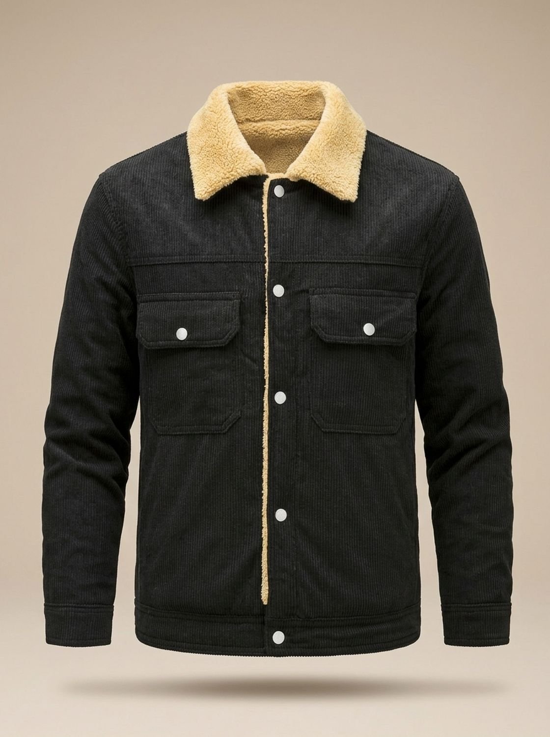 Alexander | Men's Sherpa-Lined Corduroy Button-Front Jacket