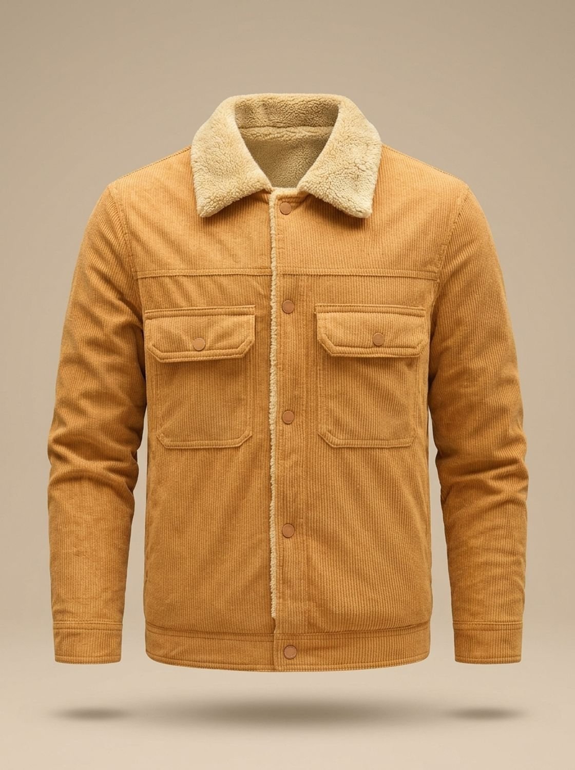 Alexander | Men's Sherpa-Lined Corduroy Button-Front Jacket