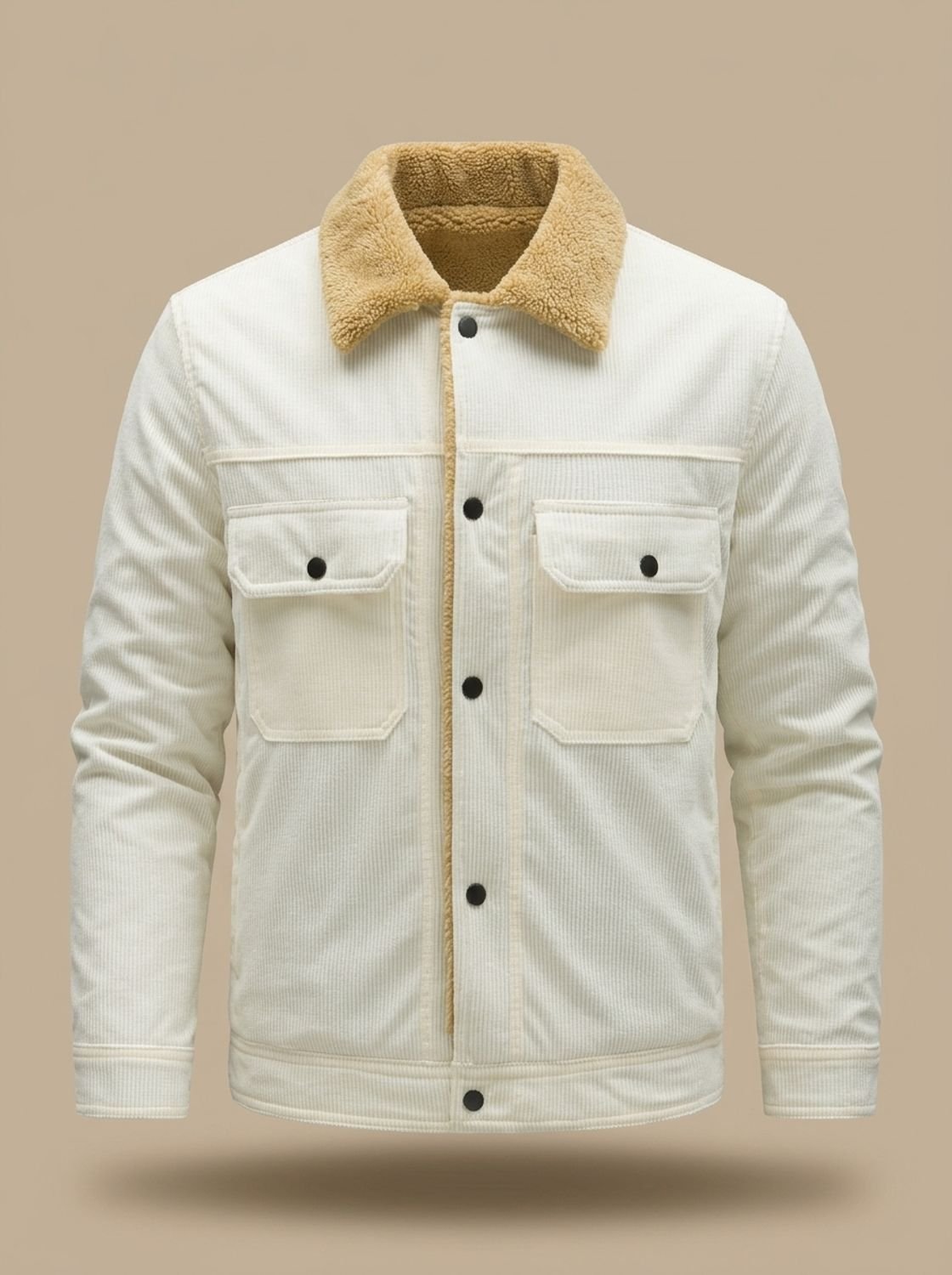 Alexander | Men's Sherpa-Lined Corduroy Button-Front Jacket