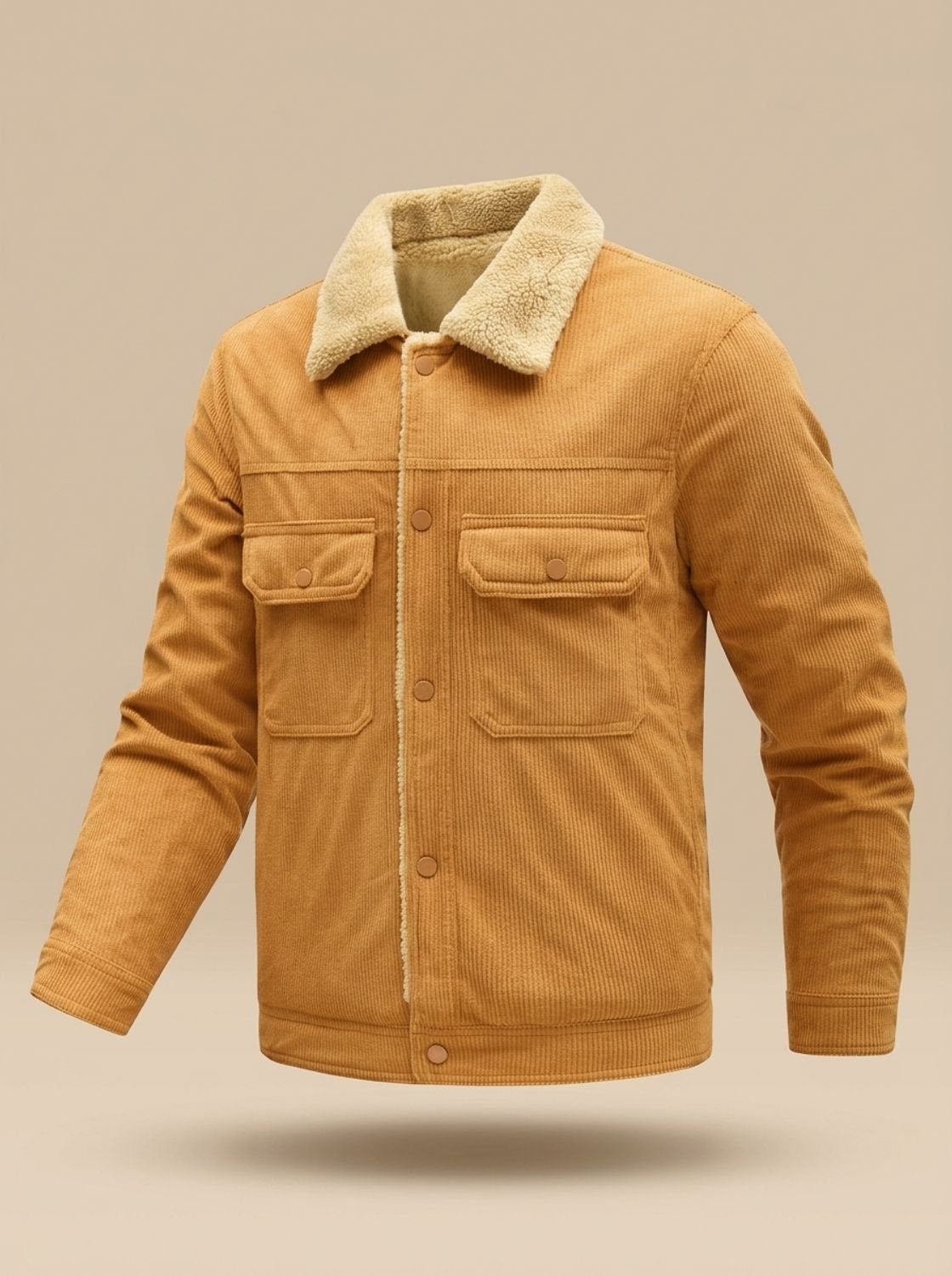 Alexander | Men's Sherpa-Lined Corduroy Button-Front Jacket