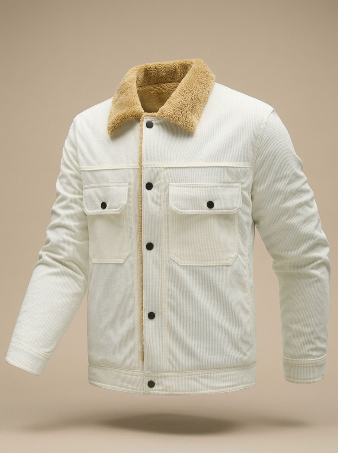 Alexander | Men's Sherpa-Lined Corduroy Button-Front Jacket