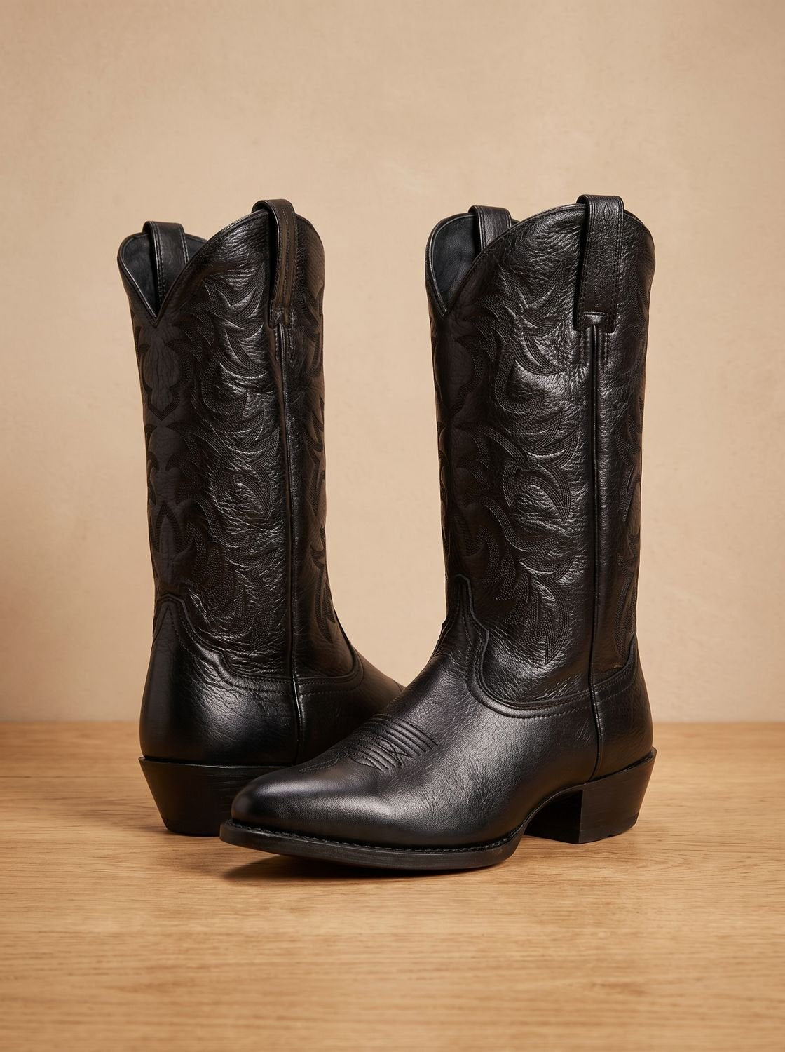 Aria | Women's Embroidered Mid-Calf Block-Heel Cowboy Boots