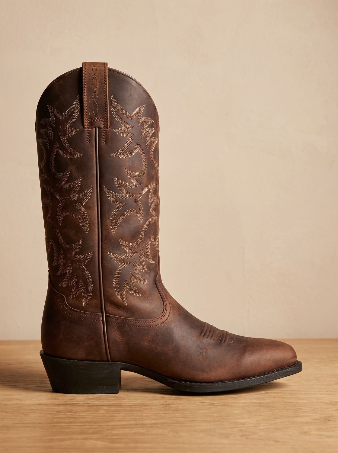 Aria | Women's Embroidered Mid-Calf Block-Heel Cowboy Boots