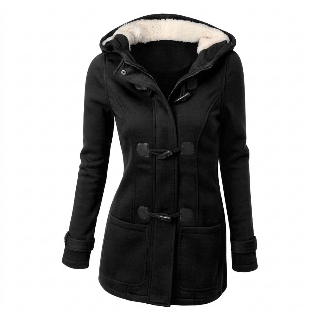 Beatrix | Women's Hooded Toggle Wool Blend Coat