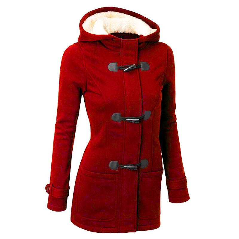 Beatrix | Women's Hooded Toggle Wool Blend Coat