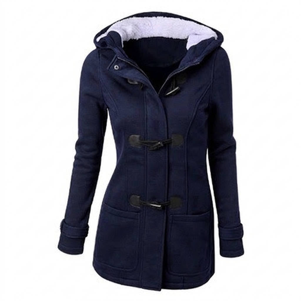 Beatrix | Women's Hooded Toggle Wool Blend Coat