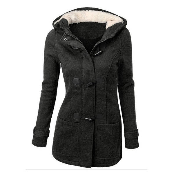 Beatrix | Women's Hooded Toggle Wool Blend Coat