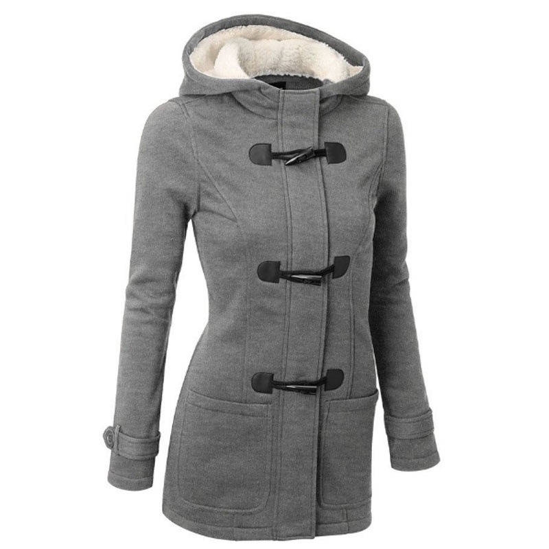 Beatrix | Women's Hooded Toggle Wool Blend Coat