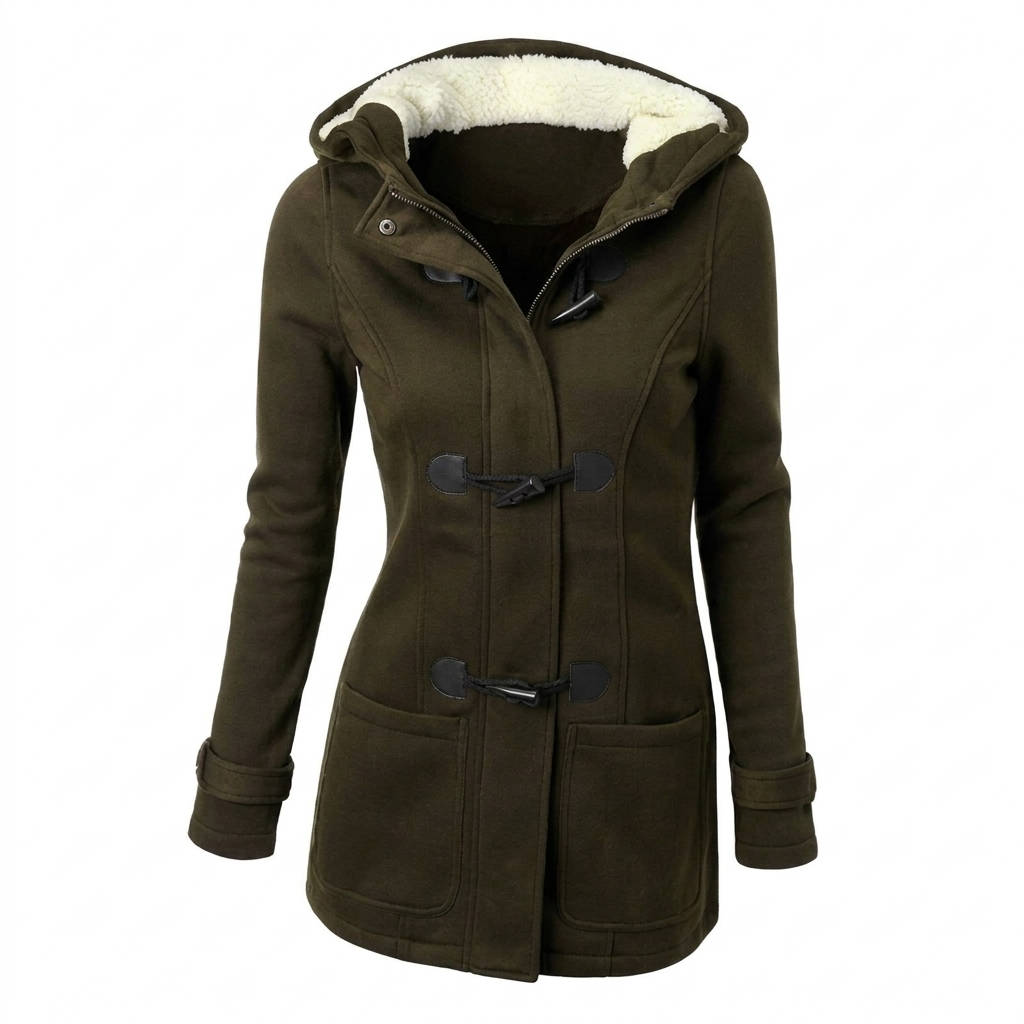 Beatrix | Women's Hooded Toggle Wool Blend Coat