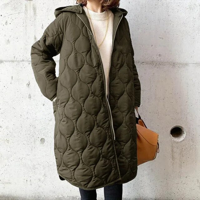 Beatrix | Women's Quilted Hooded Longline Parka