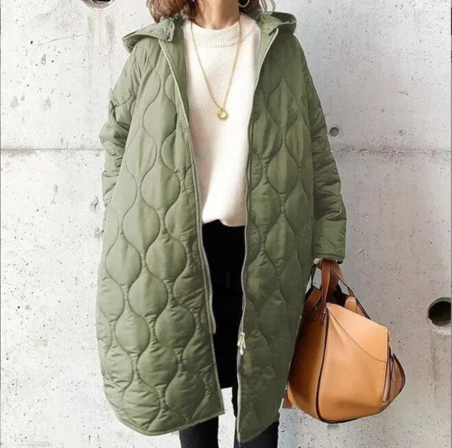 Beatrix | Women's Quilted Hooded Longline Parka