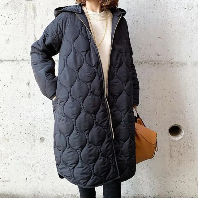 Beatrix | Women's Quilted Hooded Longline Parka