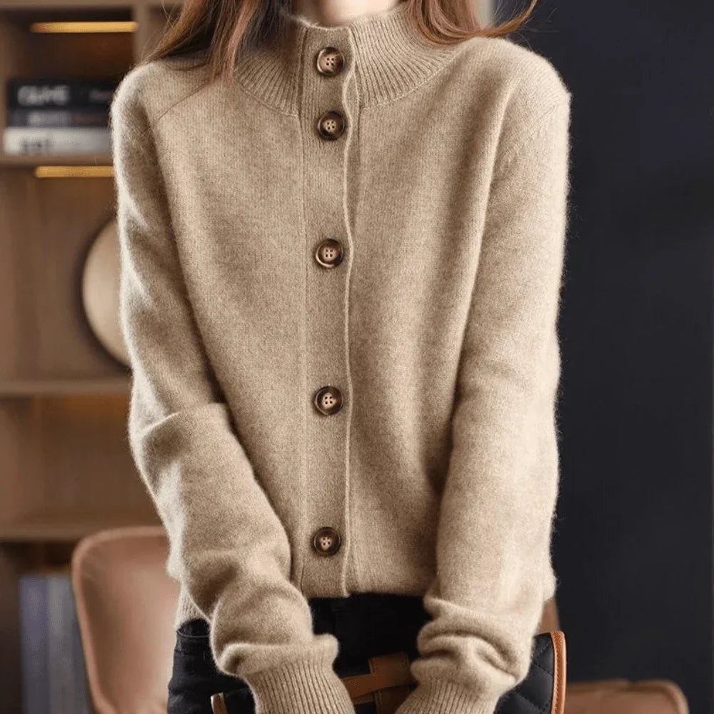 Bellamy | Women's Button Front Collared Knit Cardigan