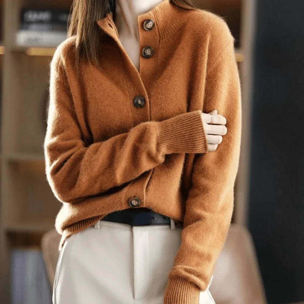 Bellamy | Women's Button Front Collared Knit Cardigan