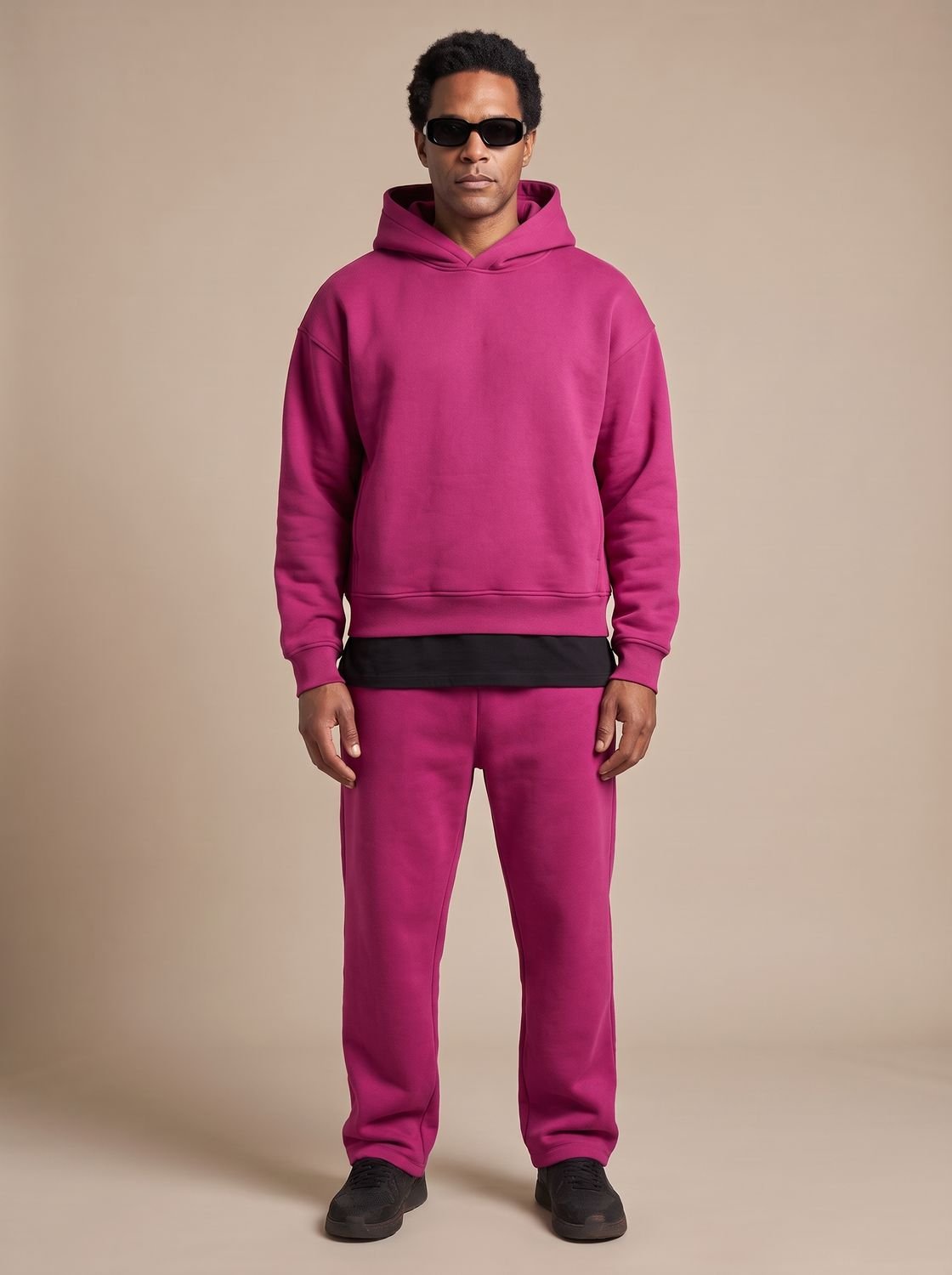 Benjamin | Men's Oversized Fleece Hoodie Jogger Tracksuit Set