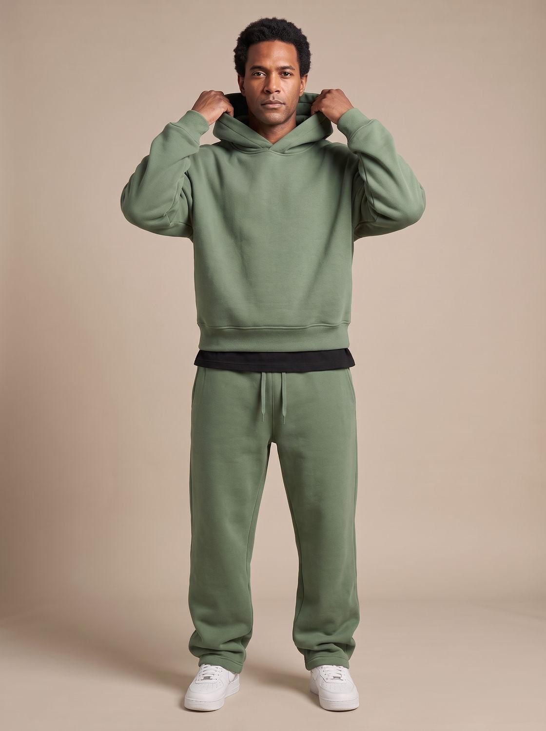Benjamin | Men's Oversized Fleece Hoodie Jogger Tracksuit Set