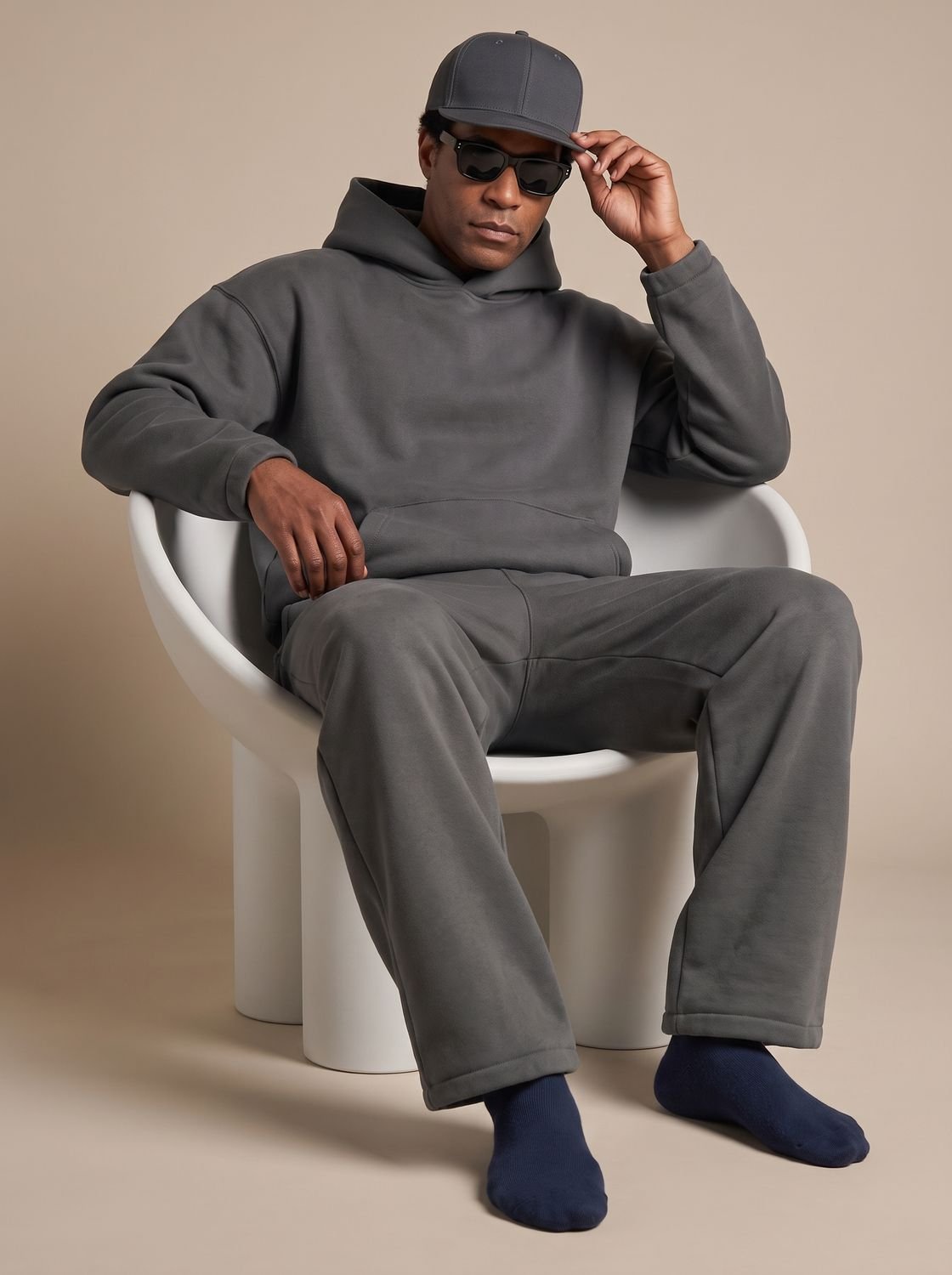 Benjamin | Men's Oversized Fleece Hoodie Jogger Tracksuit Set