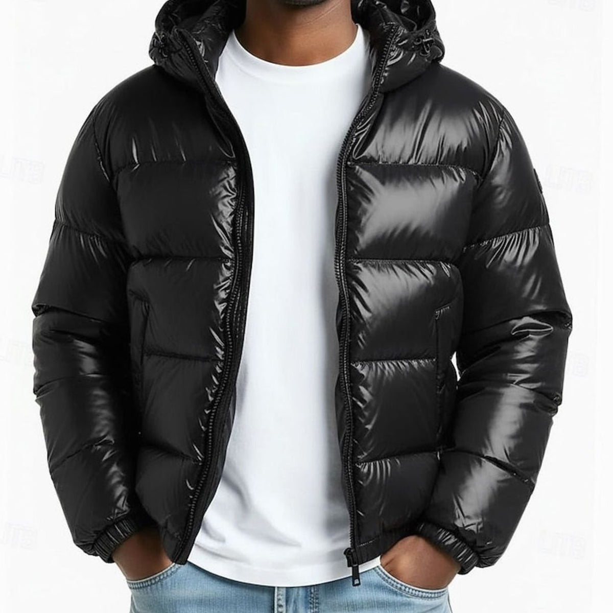 Caleb | Men's Quilted Hooded Coated Puffer Jacket