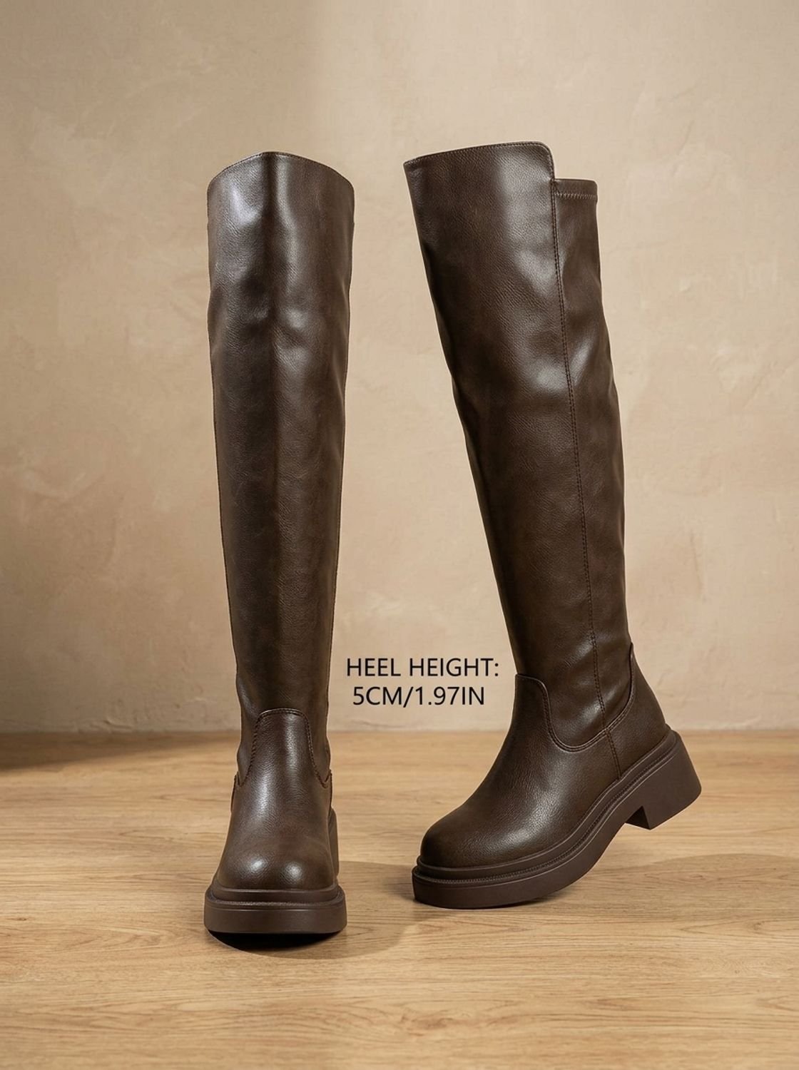 Camila | Women's Flat Over-the-Knee Side-Zip Stretch-Back Boots