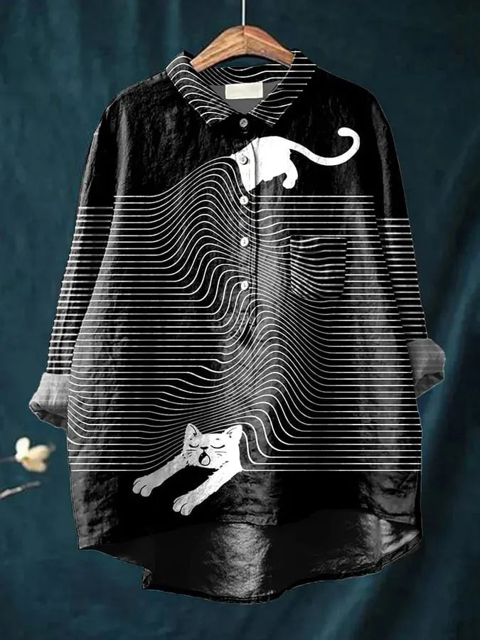 Cat Art Shirt for Adults