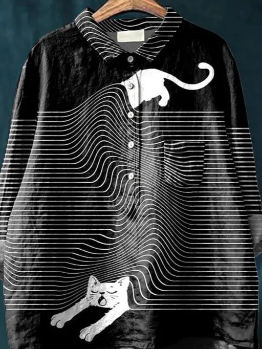 Cat Art Shirt for Adults