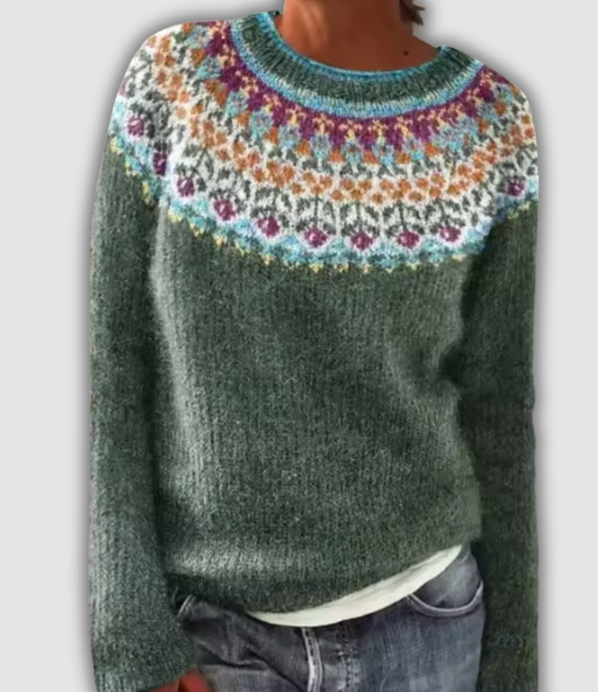 Celina Cozy Retro Sweater for Women