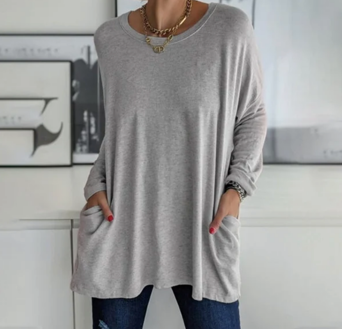 Celine Everyday Long-Sleeve Top for Women