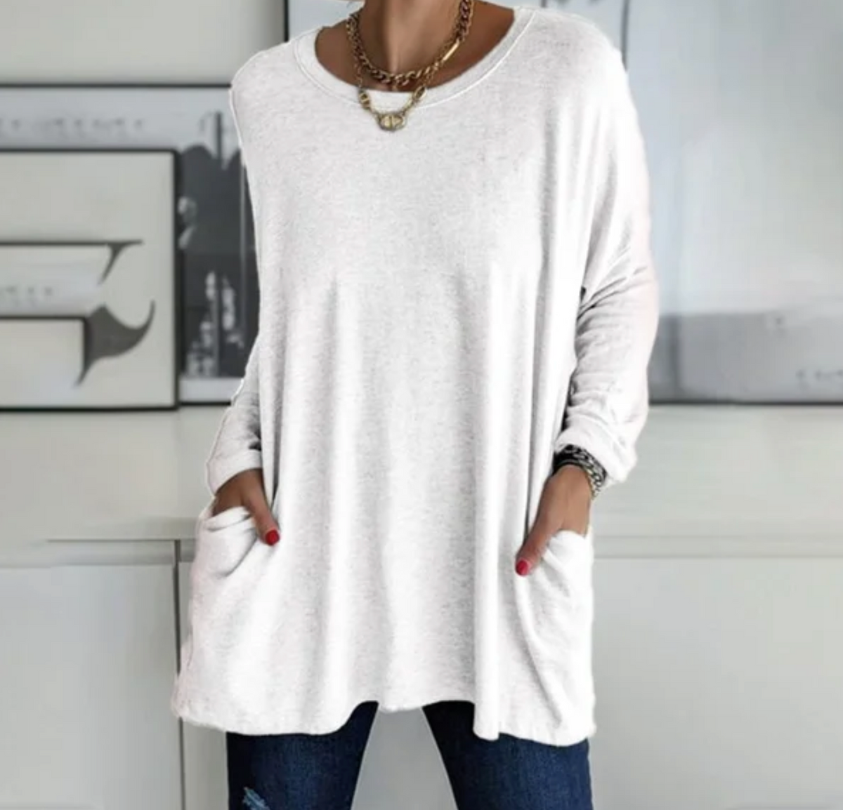 Celine Everyday Long-Sleeve Top for Women