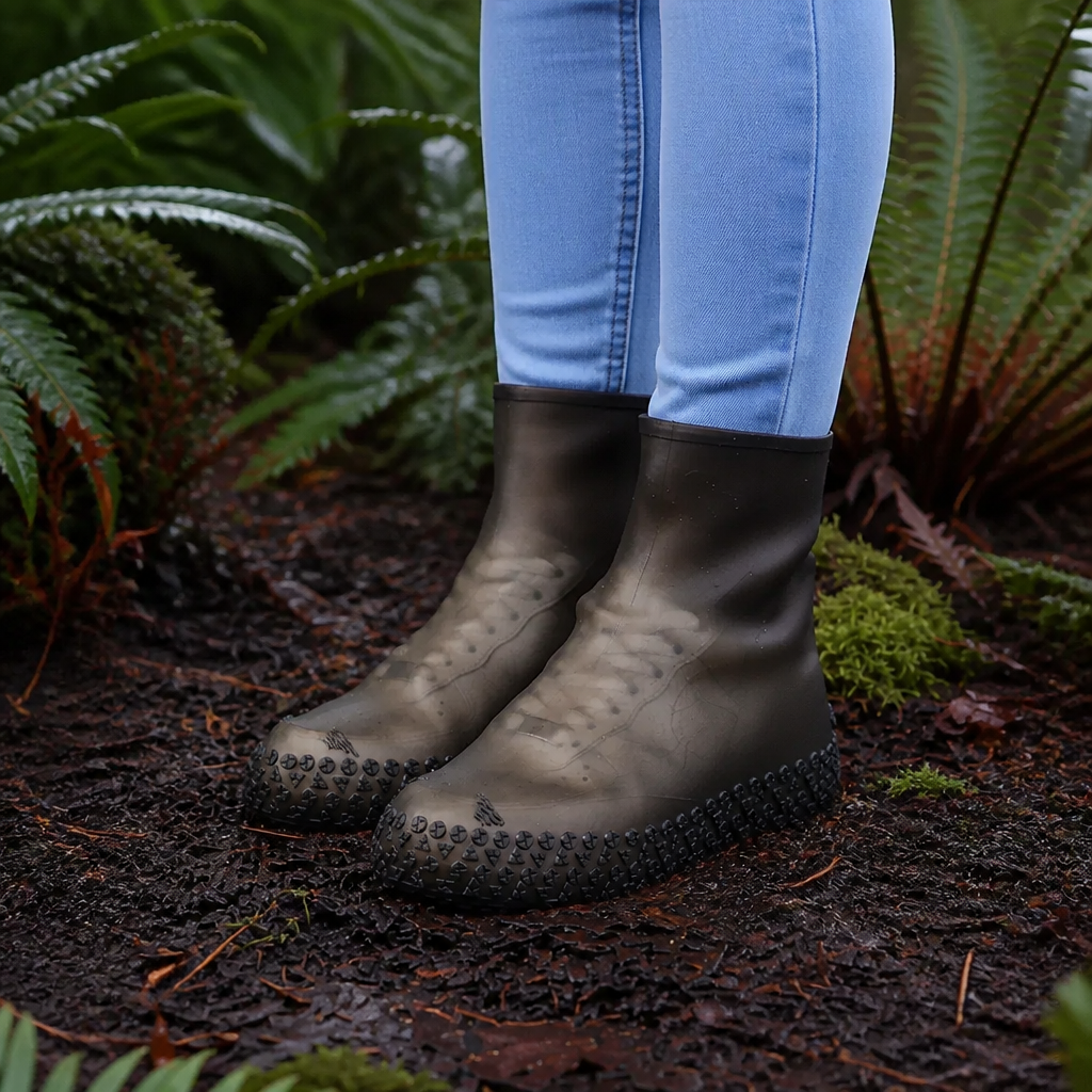 Celine | Women's Rain Boots with Tread and Collar