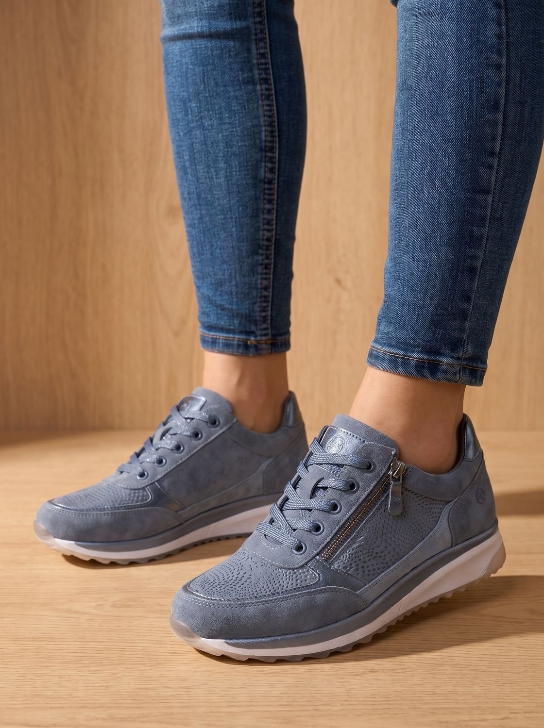 Charlotte | Women's Lace-Up Side-Zip Comfort Platform Sneakers