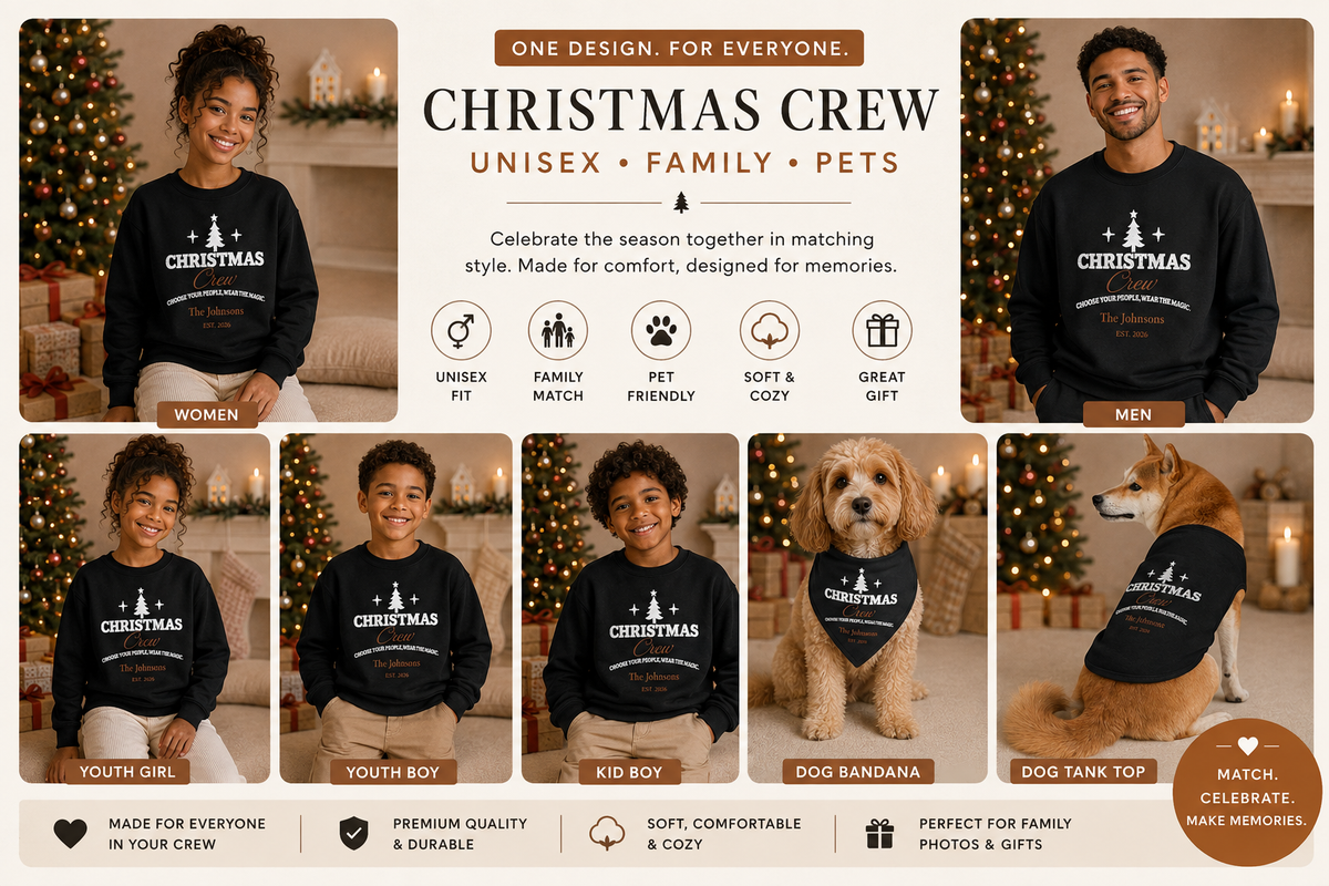 Christmas Crew Pet Bandana Collar
