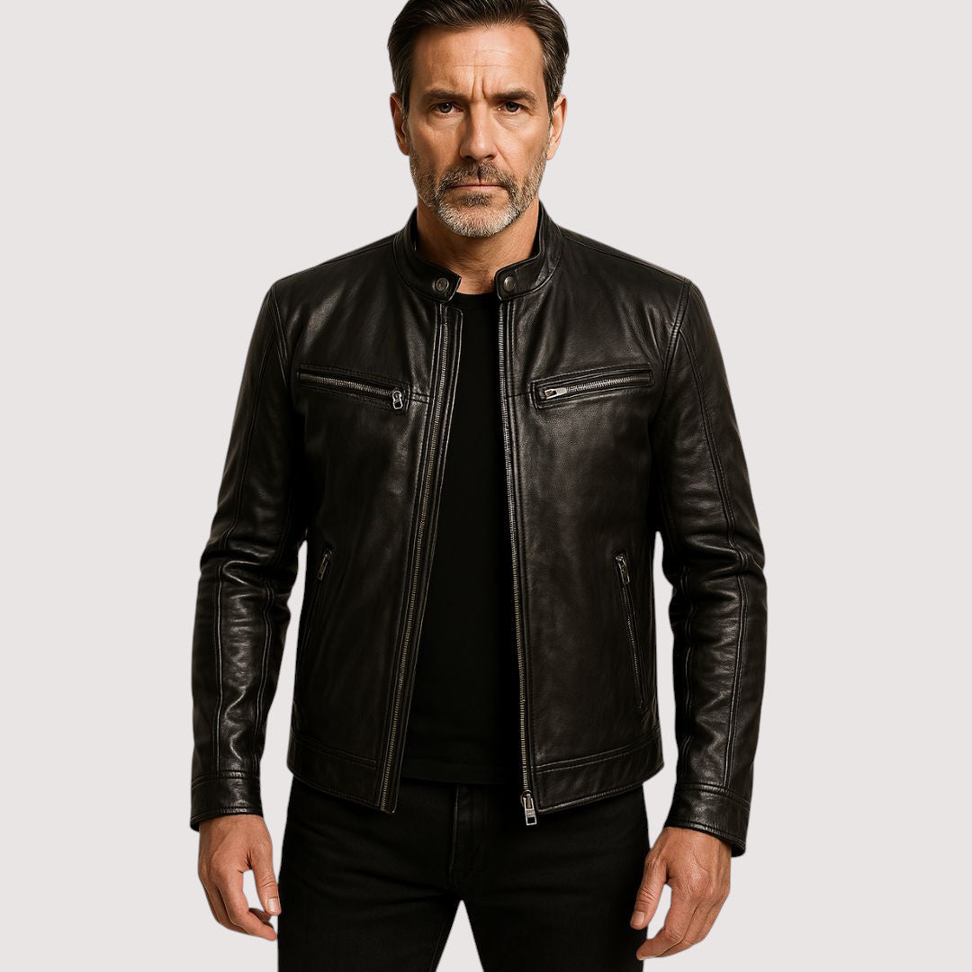 Classic Men's Jacket with Refined Collar