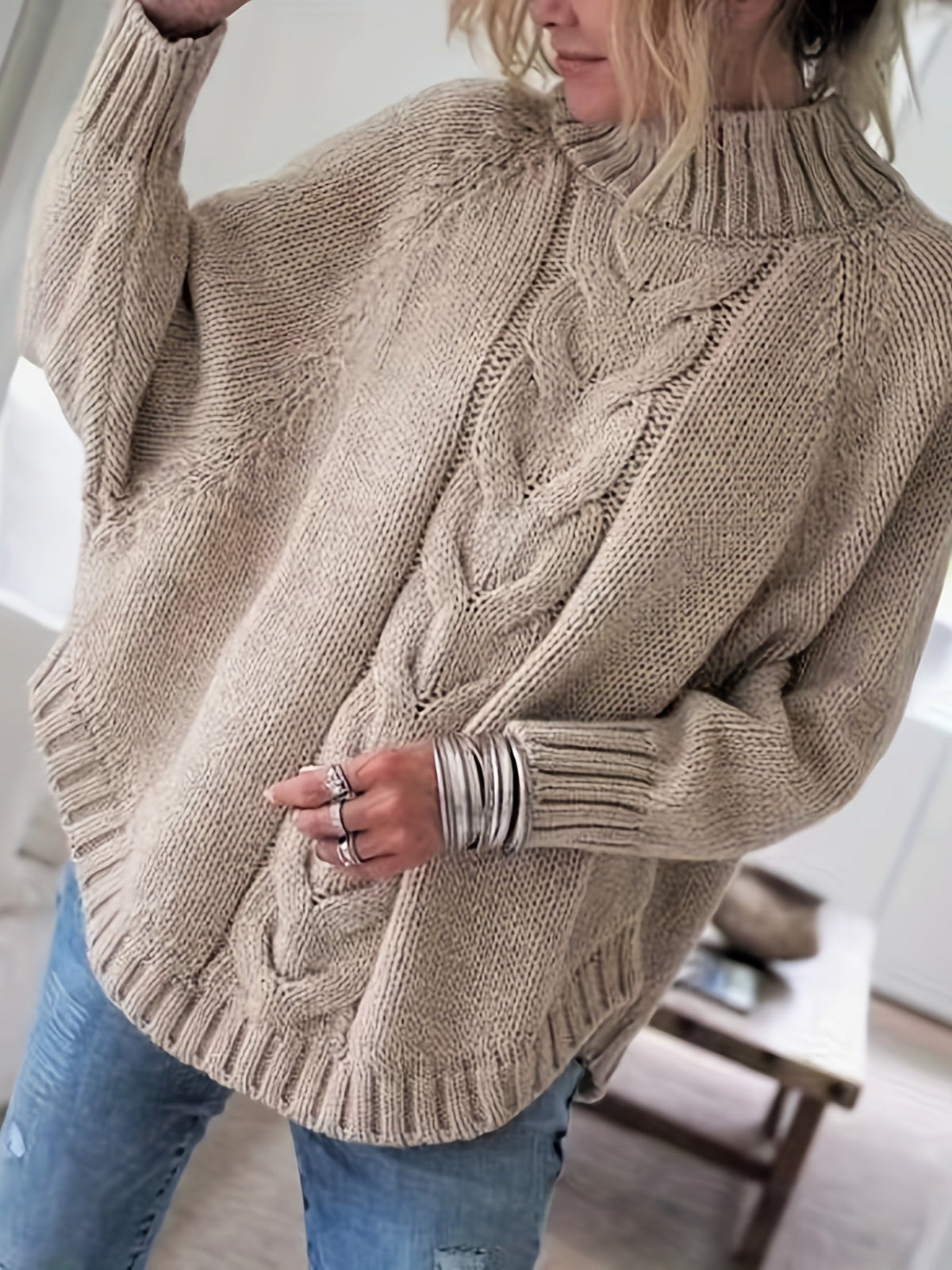 Colette | Women's Oversized Cable-Knit Sweater