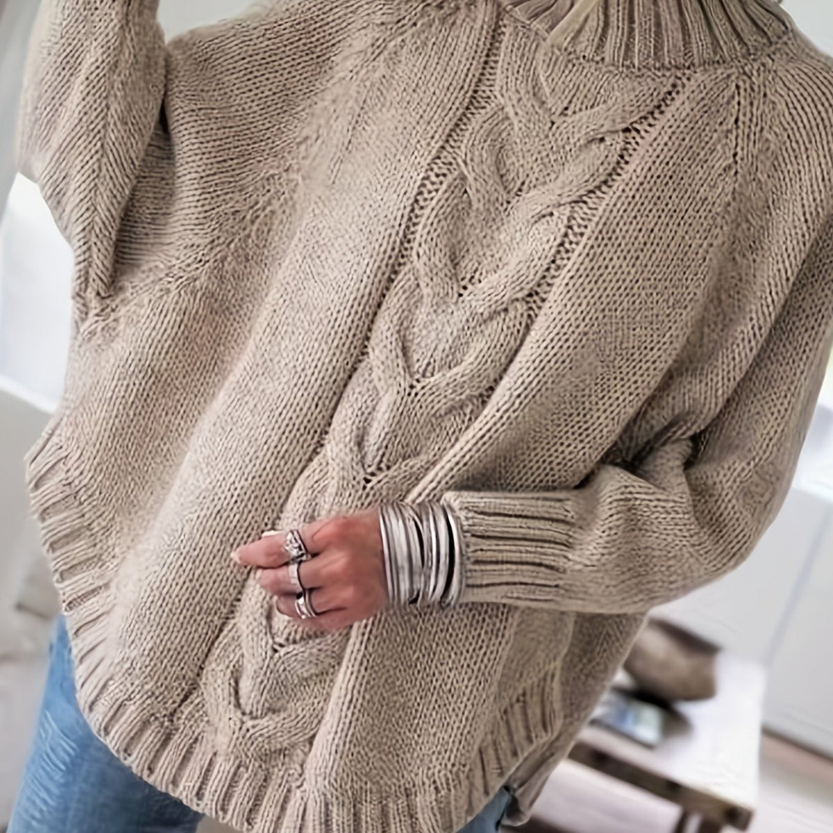 Colette | Women's Oversized Cable-Knit Sweater