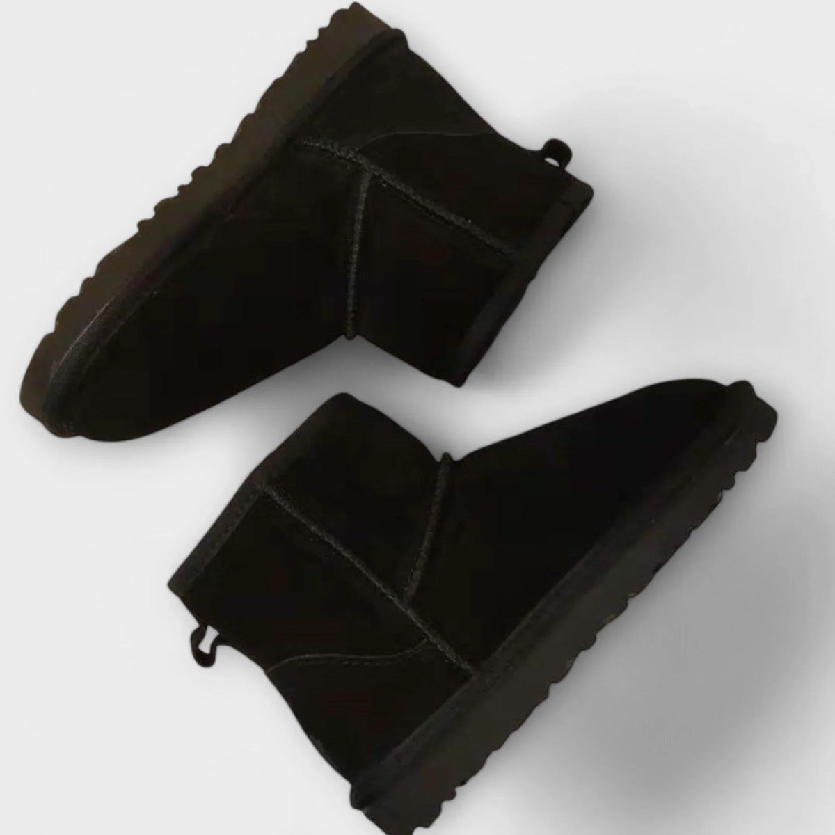 Cozy Booties for Women with Round Toe Fleece Lined Suede Ankle Winter Style