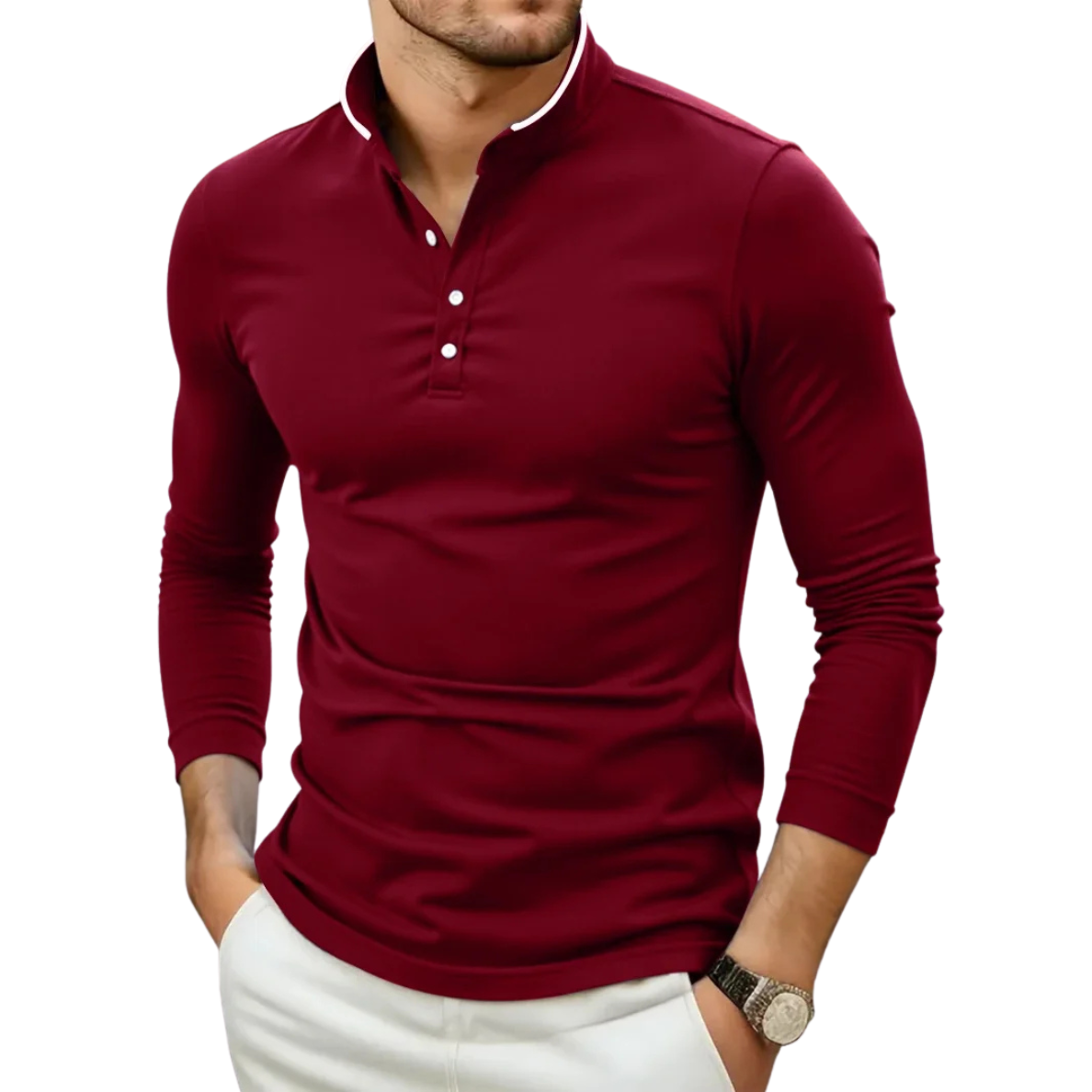 Damien - Luxury Long-Sleeved Turtle Neck Sweater For Men