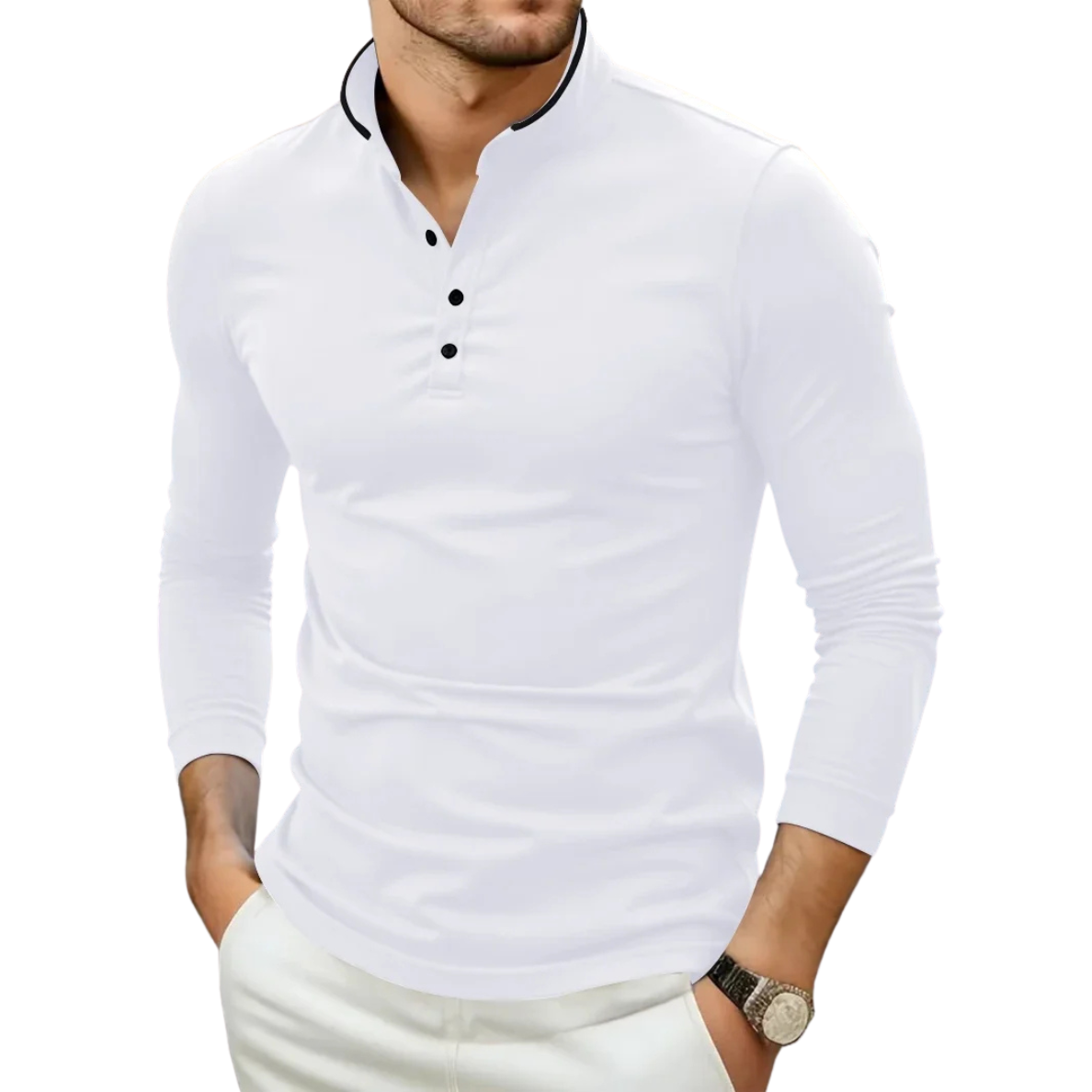 Damien - Luxury Long-Sleeved Turtle Neck Sweater For Men