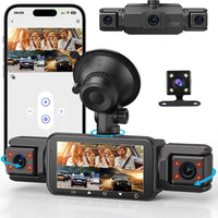 4-Channel Dash Cam With Night Vision, Parking Monitor, WiFi App Control