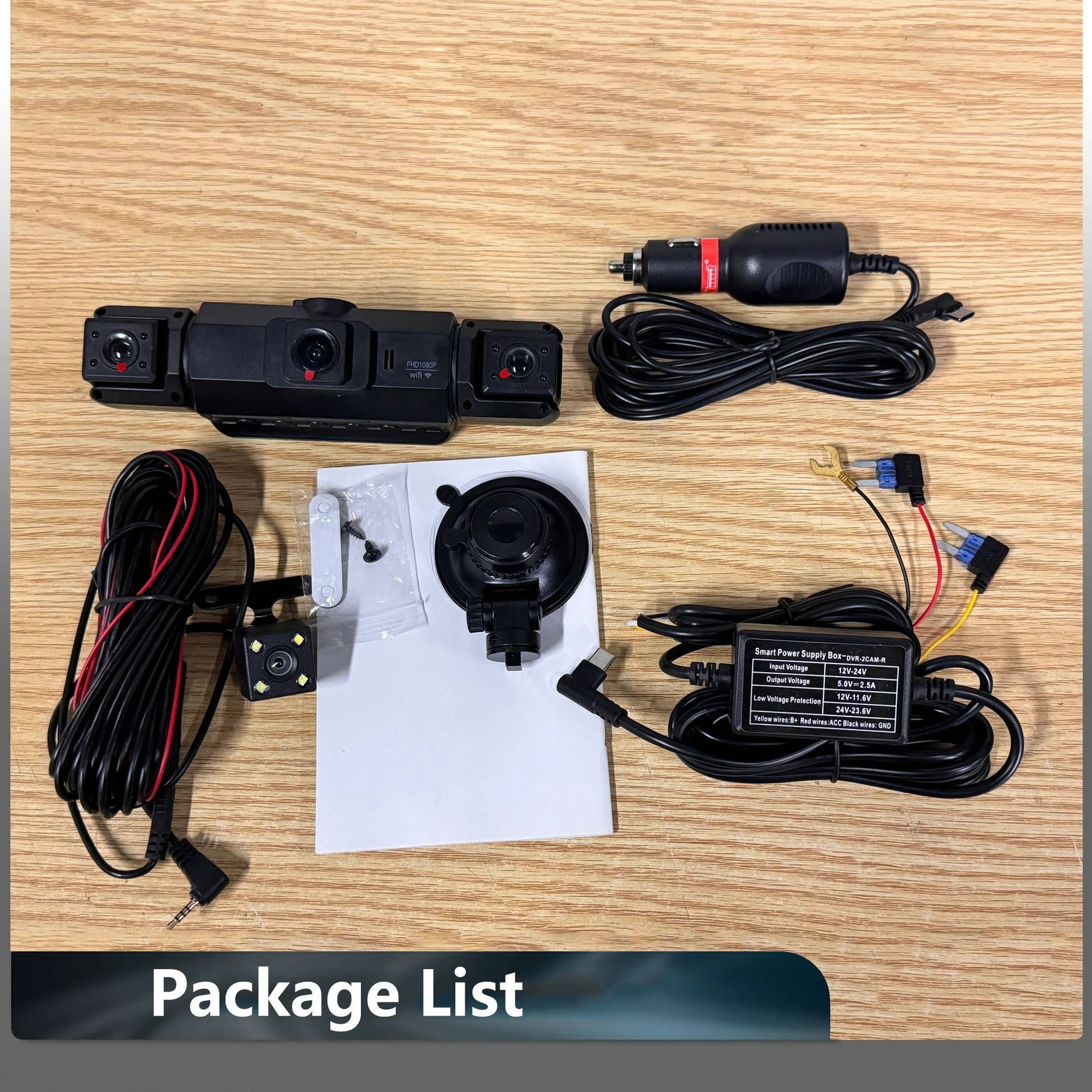 Car Dash Camera Wireless Front And Rear With Night Vision