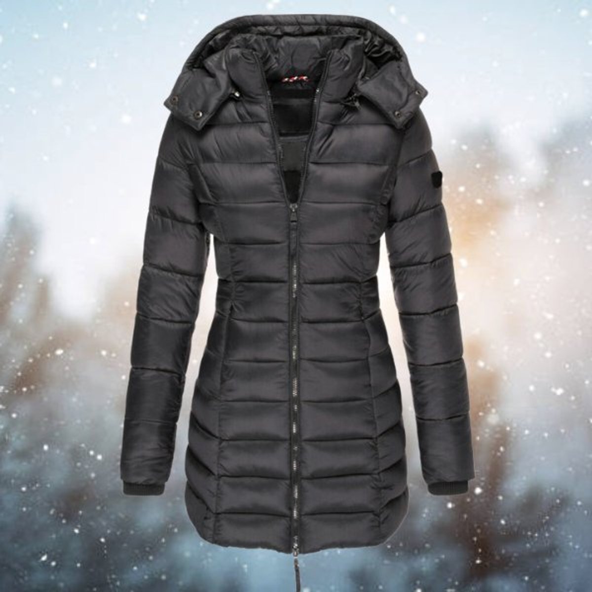Eliana | Women's Puffer Coat with Hood and Zipper