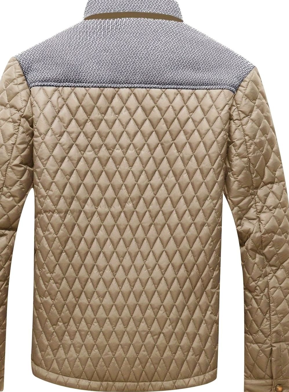 Elijah | Men's Quilted Stand-Collar Lightweight Zip Jacket